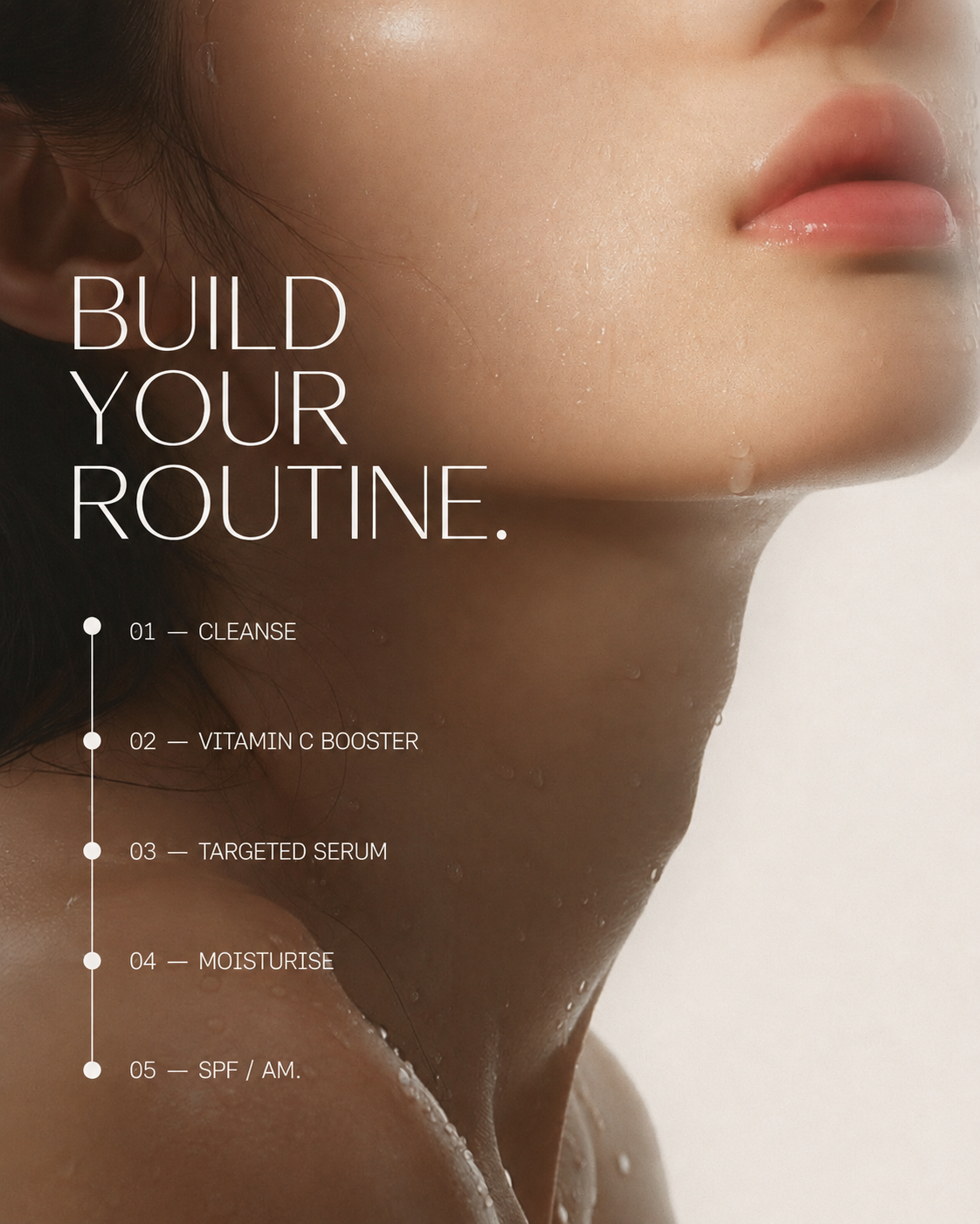 How to use 28N Vitamin C Booster in a skincare routine after cleansing and before targeted serum and moisturiser