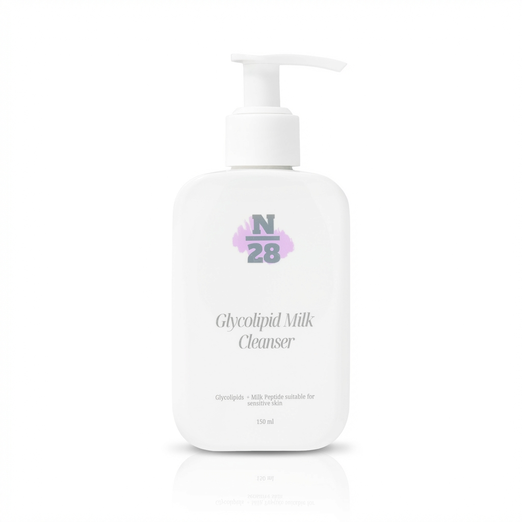 28N Glycolipid Milk Cleanser for gentle daily cleansing of dry and sensitive skin