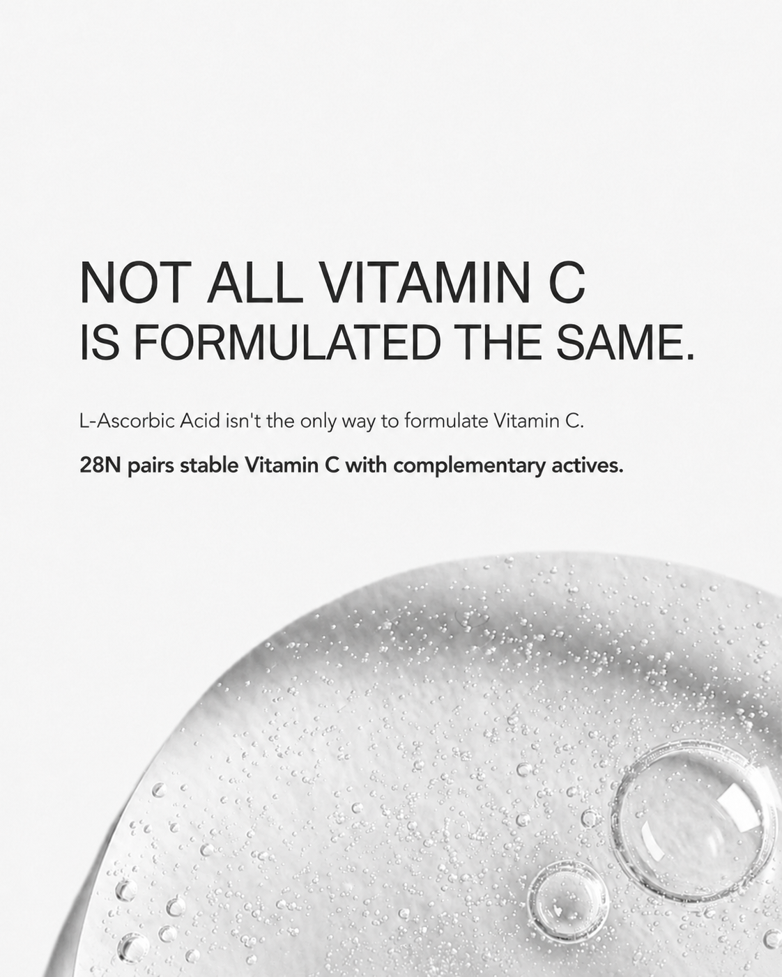 28N Vitamin C Booster pairs a stable vitamin C derivative with complementary actives instead of relying only on L-ascorbic acid