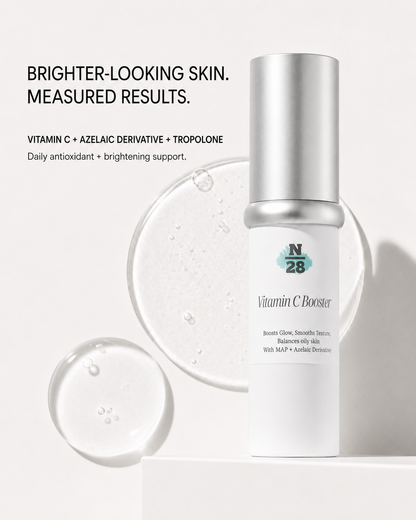 28N Vitamin C Booster with vitamin C derivative, azelaic acid derivative and Tropolone for brighter-looking skin