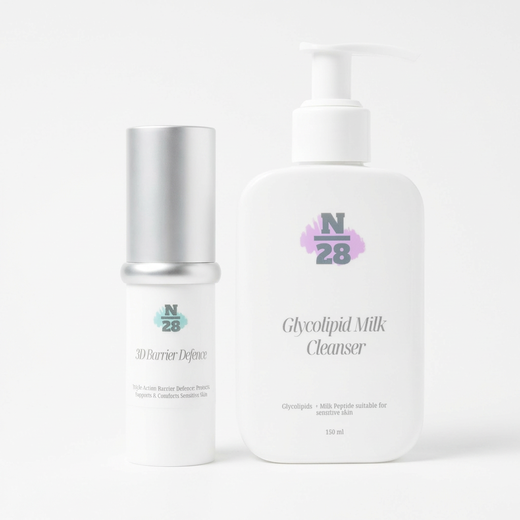28N Barrier Defence Duo 屏障修护双效组合，barrier care routine for dry and sensitive skin